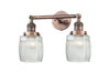 Innovations - 208-AC-G302 - Two Light Bath Vanity - Franklin Restoration - Antique Copper