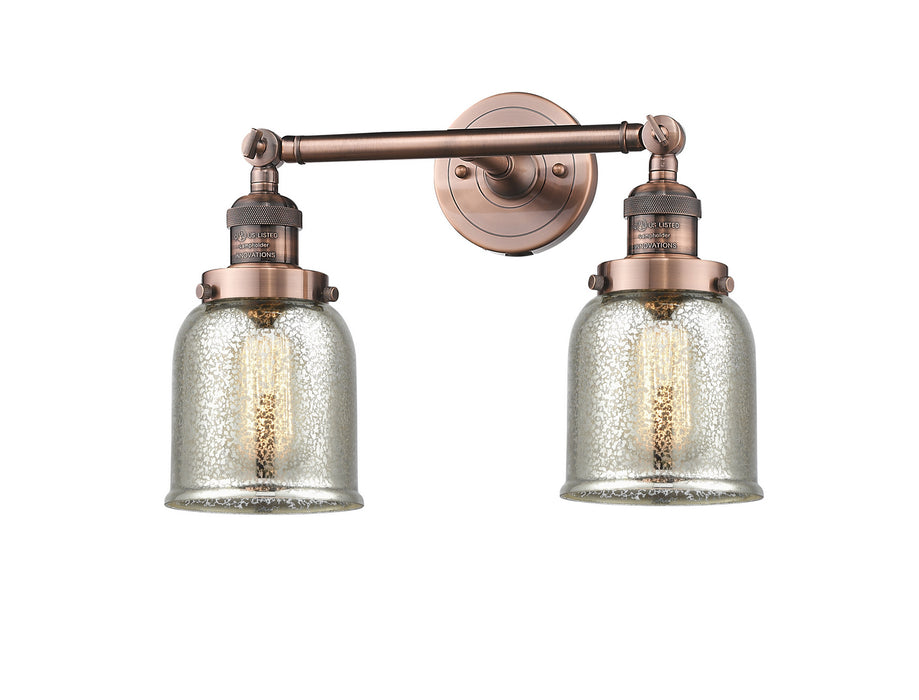 Innovations - 208-AC-G58 - Two Light Bath Vanity - Franklin Restoration - Antique Copper