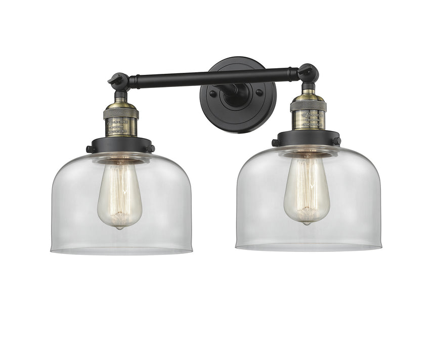 Innovations - 208-BAB-G72 - Two Light Bath Vanity - Franklin Restoration - Black Antique Brass