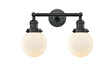 Innovations - 208-BK-G201-6 - Two Light Bath Vanity - Franklin Restoration - Matte Black