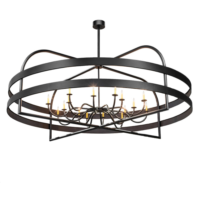 Meyda Tiffany - 189467 - LED Chandelier - Aldari - Mahogany Bronze