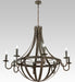 Meyda Tiffany - 197212 - Eight Light Chandelier - Barrel Stave - Nickel