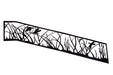 Meyda Tiffany - 199091 - Railing H - Konsol - Nickel