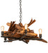 Meyda Tiffany - 201247 - Five Light Chandelier - Driftwood - Natural Wood