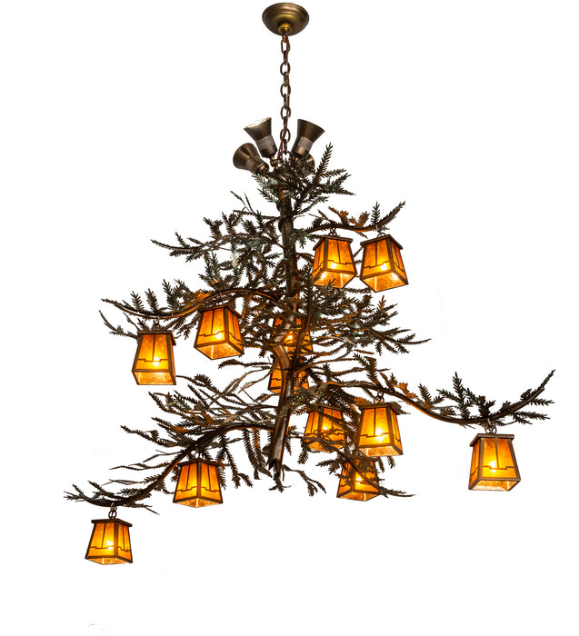 Meyda Tiffany - 202174 - LED Chandelier - Pine Branch - Antique Copper