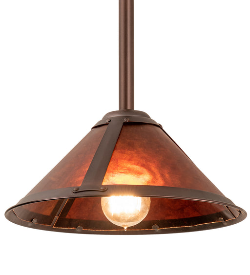 Meyda Tiffany - 203679 - One Light Pendant - Sutter - Mahogany Bronze