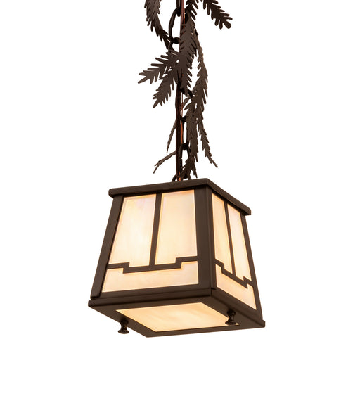 Meyda Tiffany - 203820 - One Light Mini Pendant - Pine Branch - Oil Rubbed Bronze