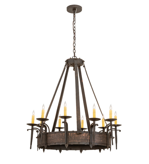 Meyda Tiffany - 204202 - Ten Light Chandelier - Costello - Copper