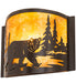 Meyda Tiffany - 204479 - One Light Wall Sconce - Bear At Lake - Timeless Bronze