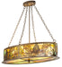 Meyda Tiffany - 204569 - Four Light Pendant - Mountain Pine - Antique Copper