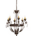 Meyda Tiffany - 204681 - Six Light Chandelier - Antonia - Antique