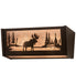 Meyda Tiffany - 205094 - Two Light Vanity - Moose At Lake - Oil Rubbed Bronze