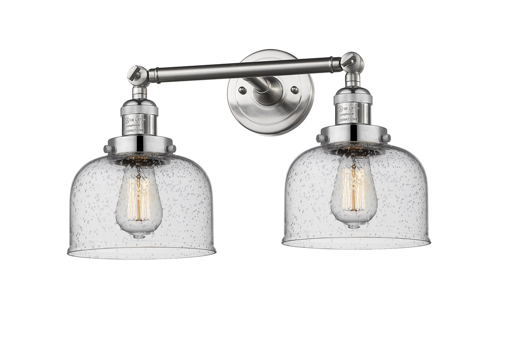 Innovations - 208-SN-G74-LED - LED Bath Vanity - Franklin Restoration - Brushed Satin Nickel