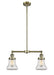 Innovations - 209-AB-G192 - Two Light Island Pendant - Franklin Restoration - Antique Brass