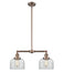 Innovations - 209-AC-G72-LED - LED Island Pendant - Franklin Restoration - Antique Copper