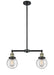 Innovations - 209-BAB-G204-6 - Two Light Island Pendant - Franklin Restoration - Black Antique Brass