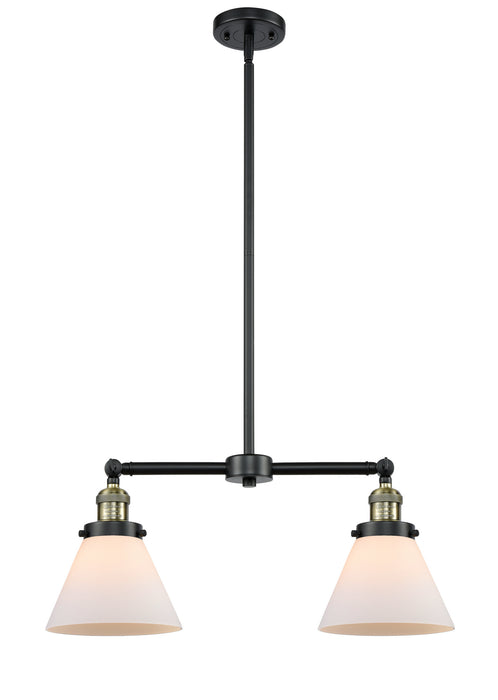Innovations - 209-BAB-G41 - Two Light Island Pendant - Franklin Restoration - Black Antique Brass