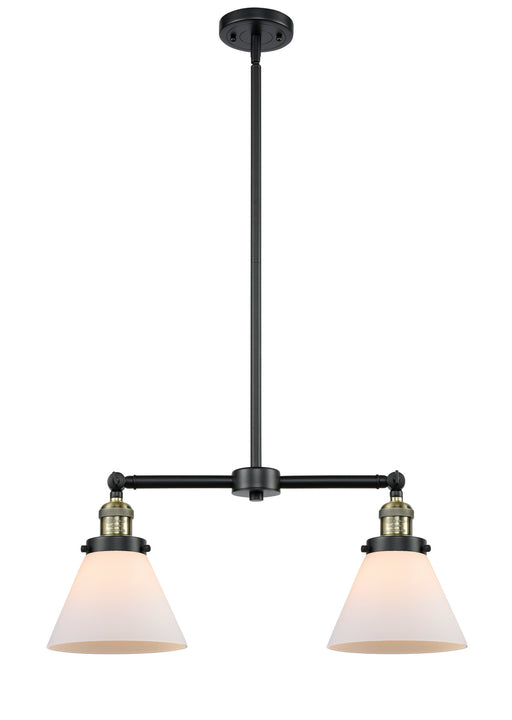 Innovations - 209-BAB-G41 - Two Light Island Pendant - Franklin Restoration - Black Antique Brass