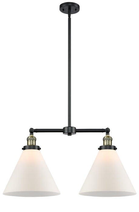 Innovations - 209-BAB-G41-L - Two Light Island Pendant - Franklin Restoration - Black Antique Brass