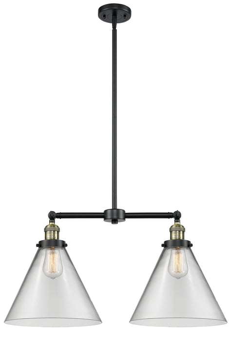 Innovations - 209-BAB-G42-L - Two Light Island Pendant - Franklin Restoration - Black Antique Brass