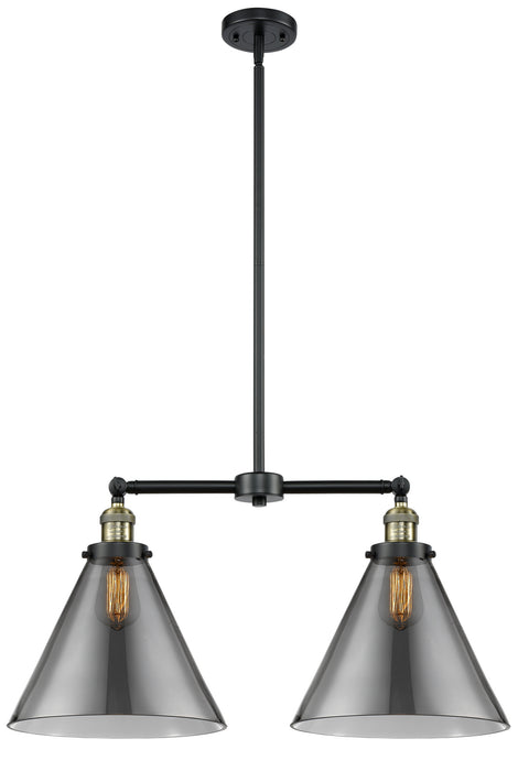 Innovations - 209-BAB-G43-L - Two Light Island Pendant - Franklin Restoration - Black Antique Brass