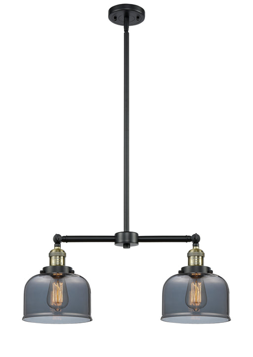 Innovations - 209-BAB-G73 - Two Light Island Pendant - Franklin Restoration - Black Antique Brass
