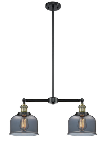 Franklin Restoration LED Island Pendant Black Antique Brass