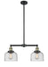 Innovations - 209-BAB-G74 - Two Light Island Pendant - Franklin Restoration - Black Antique Brass
