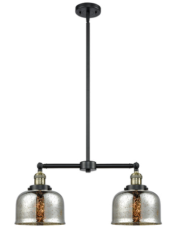 Franklin Restoration LED Island Pendant Black Antique Brass