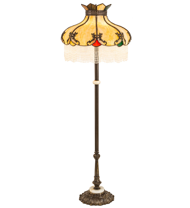Meyda Tiffany - 211273 - Three Light Floor Lamp - Elizabeth - Antique Brass