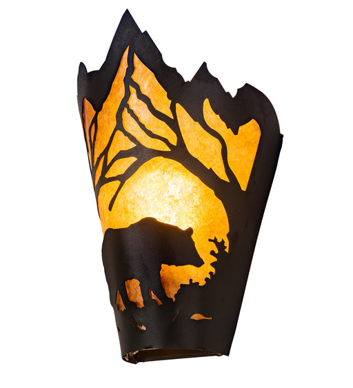 Meyda Tiffany - 212506 - One Light Wall Sconce - Bear At Dawn