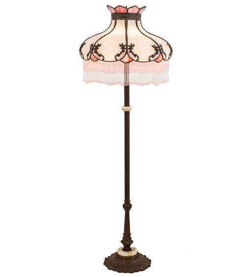 Meyda Tiffany - 212568 - Three Light Floor Lamp - Elizabeth - Mahogany Bronze