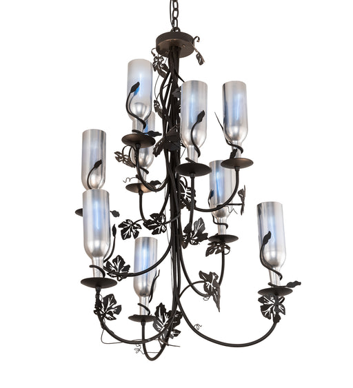 Meyda Tiffany - 212975 - Nine Light Chandelier - Tuscan Vineyard - Chrome