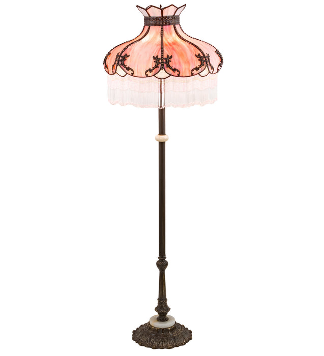 Meyda Tiffany - 214482 - Three Light Floor Lamp - Elizabeth - Mahogany Bronze