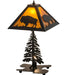 Meyda Tiffany - 214532 - Two Light Table Lamp - Buffalo - Craftsman Brown