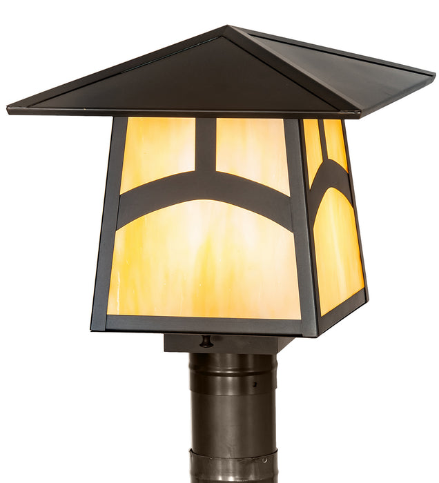 Meyda Tiffany - 45238 - One Light Post Mount - Stillwater - Craftsman Brown