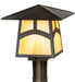 Meyda Tiffany - 45238 - One Light Post Mount - Stillwater - Craftsman Brown