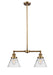 Innovations - 209-BB-G42 - Two Light Island Pendant - Franklin Restoration - Brushed Brass