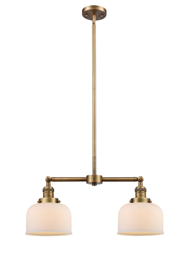 Franklin Restoration LED Island Pendant Brushed Brass