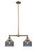 Innovations - 209-BB-G73-LED - LED Island Pendant - Franklin Restoration - Brushed Brass