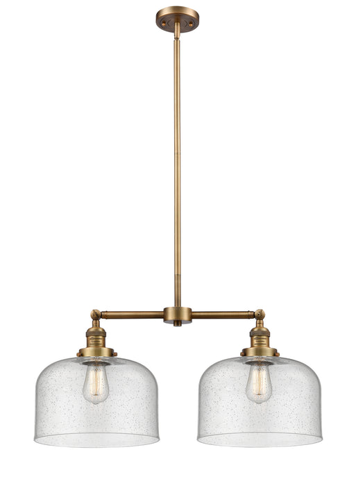 Innovations - 209-BB-G74-L-LED - LED Island Pendant - Franklin Restoration - Brushed Brass