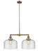 Innovations - 209-BB-G74-L-LED - LED Island Pendant - Franklin Restoration - Brushed Brass