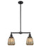 Innovations - 209-BK-G146 - Two Light Island Pendant - Franklin Restoration - Matte Black