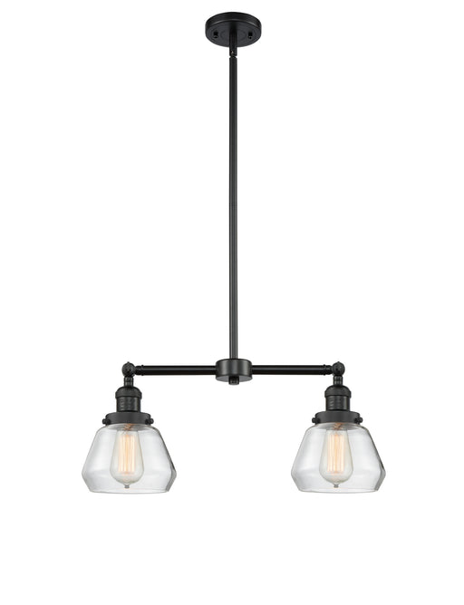 Innovations - 209-BK-G172 - Two Light Island Pendant - Franklin Restoration - Matte Black