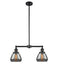 Innovations - 209-BK-G173 - Two Light Island Pendant - Franklin Restoration - Matte Black