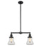 Innovations - 209-BK-G192 - Two Light Island Pendant - Franklin Restoration - Matte Black