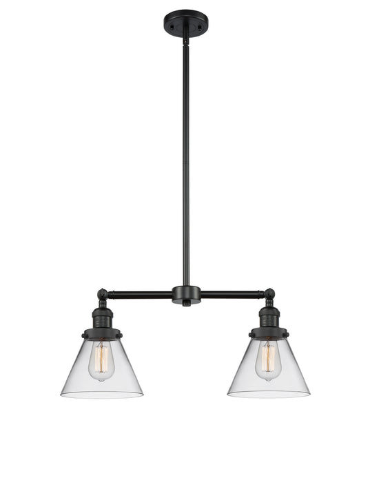 Innovations - 209-BK-G42-LED - LED Island Pendant - Franklin Restoration - Matte Black
