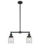 Innovations - 209-BK-G52 - Two Light Island Pendant - Franklin Restoration - Matte Black