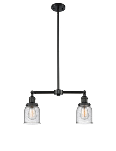 Franklin Restoration Two Light Island Pendant Matte Black