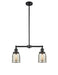 Innovations - 209-BK-G58 - Two Light Island Pendant - Franklin Restoration - Matte Black